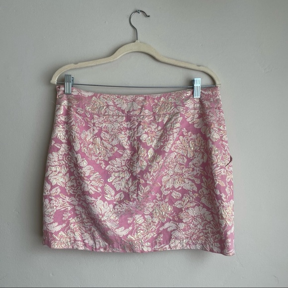 Forever 21 / Pink Metallic Mini-Skirt - Picture 7 of 7